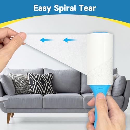 600 Sheets Extra Sticky Lint Rollers for Pet Hair (600 Sheets)