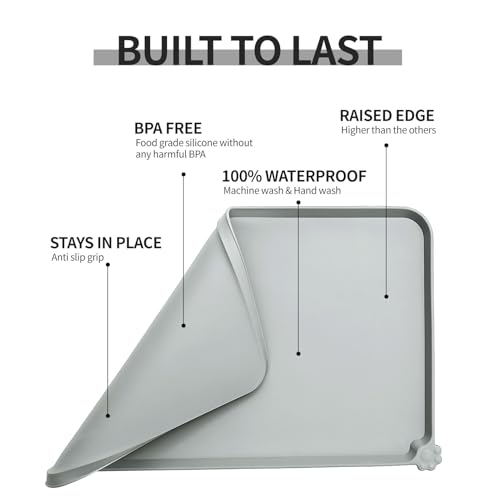 Silicone Pet Feeding Mat (Mist / 28" x 18")