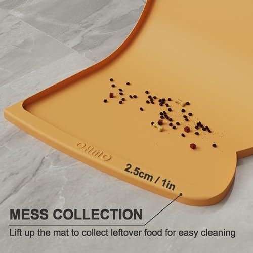 Large Dog Food Mat (24"L x 15"W / Honey)
