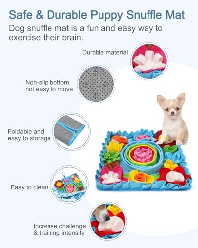 Upgraded Snuffle Mat for Dogs (Blue)