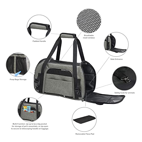 Soft Sided Airline (17.0"L x 9.0"W x 11.5"H / Grey)