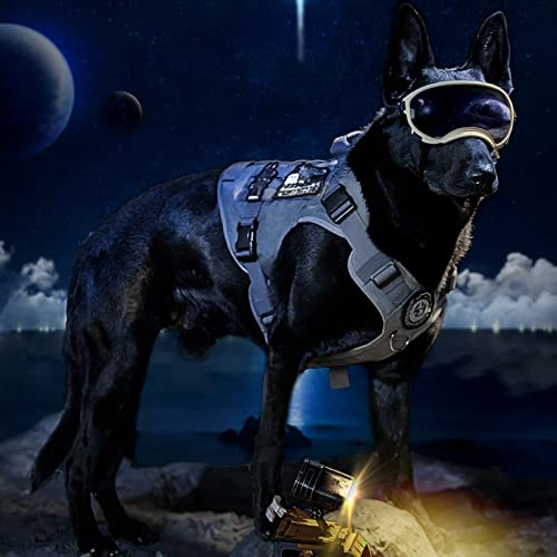 Tactical Dog Harness Vest No (Small / Grey)