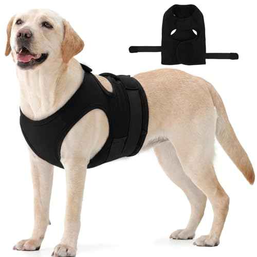 Breathable Dog Anxiety Vest (Black / Large (Chest: 29.1"/74cm))