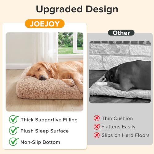 Dog Bed Crate Pad (29.0"L x 21.0"W x 3.0"Th / Beige)