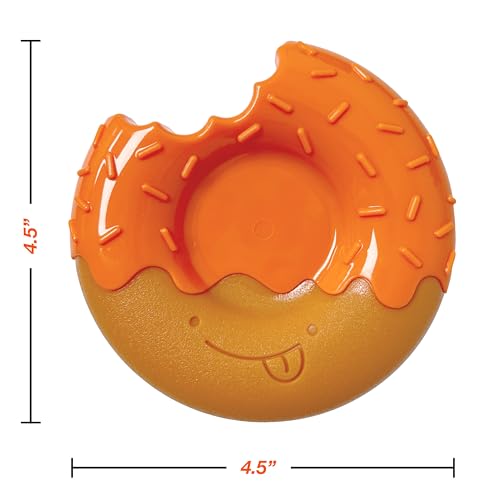 Power Chew Novelty Donut Durable Dog Chew Toy (Pumpkin 1 Pack / Large)