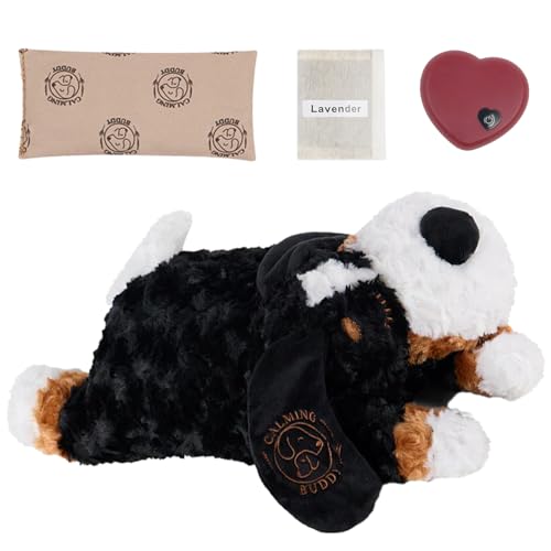 Teddy Heartbeat Puppy Toy with Reusable Heat Pack