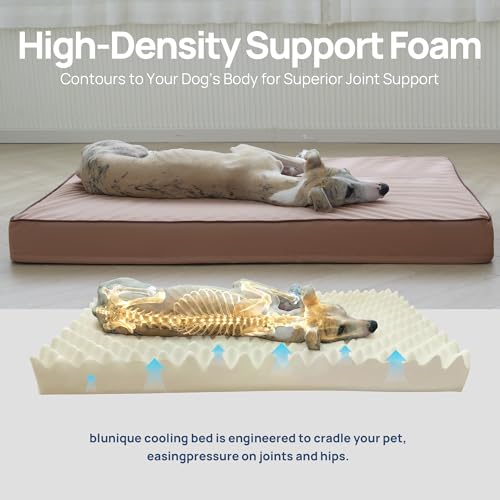 Cooling Dog Bed Large Sized for Summer (Dusty Rose / 36''x27''x3'')