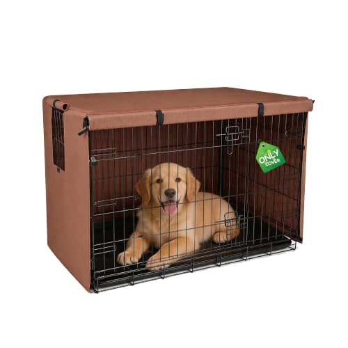 Dog Crate Cover (Brown / 30.0"L x 18.0"W x 21.0"H)