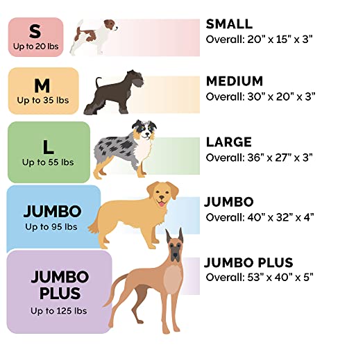 Orthopedic Dog Bed for Large Dogs w (Jumbo Plus / Minky Chocolate)
