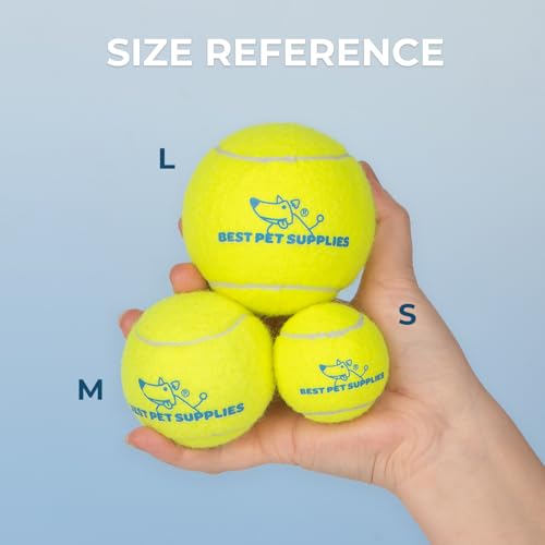Interactive Squeaky Dog Chew Toy (Tennis (Yellow) / Medium)