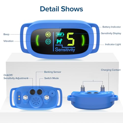Dog Bark Collar (Blue)
