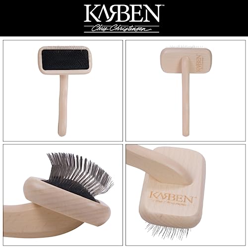 Karben II Slicker Brush for Dogs (Small / Brown)