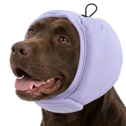 Dog Ear Muffs Noise Protection (Light Purple / Large)
