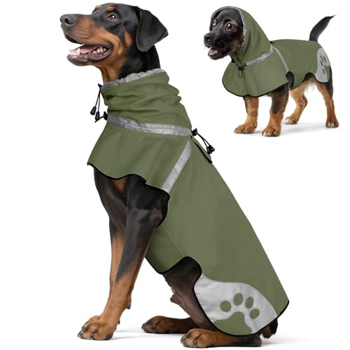 Dog Raincoat for Medium Dogs (Green / Medium)