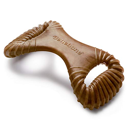 Dental Dog Chew Toy for Aggressive Chewers (REAL Bacon / Large)