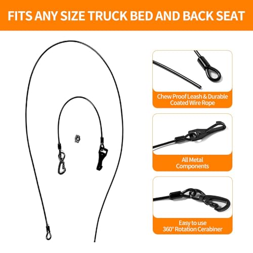 Dog Seat Belt (For 1 Dog / 5 FT)