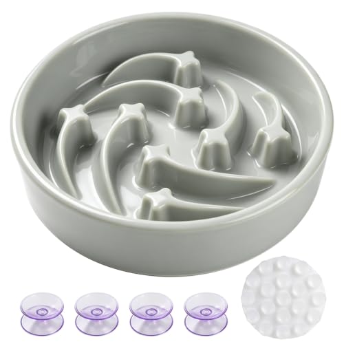 Slow Feeder Dog Bowls Anti (Grey)