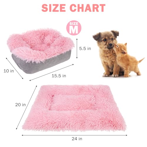 Self Warming Cat Bed (Pink / M: 20"x24")