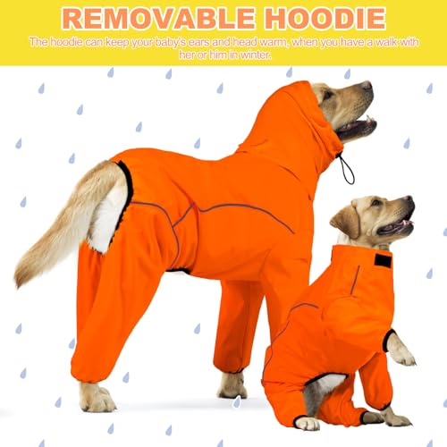 ADINIKIA Dog Raincoat (XXXL / Orange)