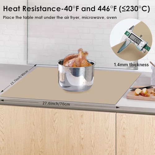 Extra Large Silicone Mat (05-brown / 27.6"L x 16"W)