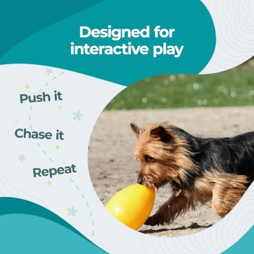 Jolly Egg Herding Dog Toy (Medium (8 in) / Yellow)