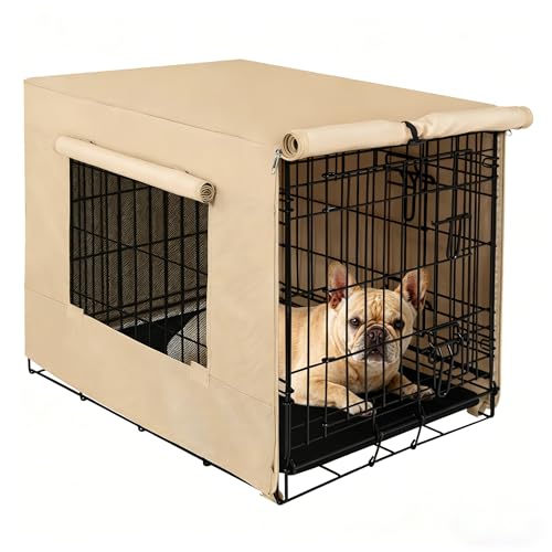 Dog Crate Cover (24.0"L x 18.0"W x 19.3"H / Beige)