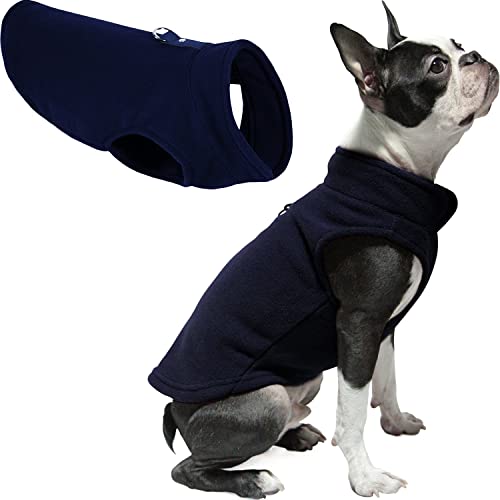 Fleece Vest Dog Sweater (Navy / Large (Around 18-lb))