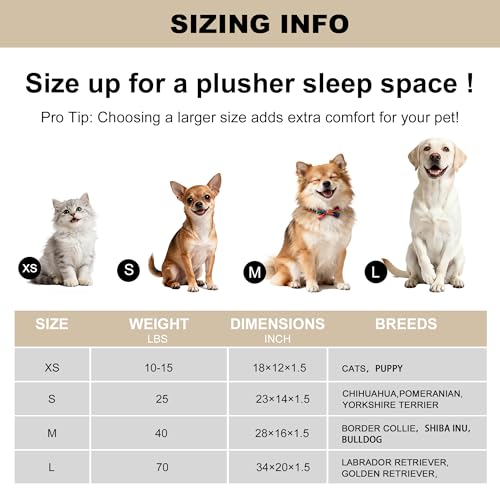 Dog Crate Pad (XS(18"*12"*1.5") / New-Light Brown-1pc)