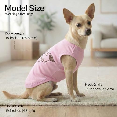 Dog Shirt 100% Cotton Lil Angel Shirts for Large Dogs (2XL)
