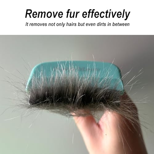 Pet Deshedding Tool with Curve Blade (Small / Green)