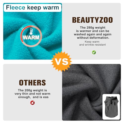 Dog Fleece Vest Sweater Winter Jacket for Small Medium Dogs (Medium / Blue)