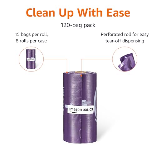Dog Waste Bags (Purple / 120 Bags)