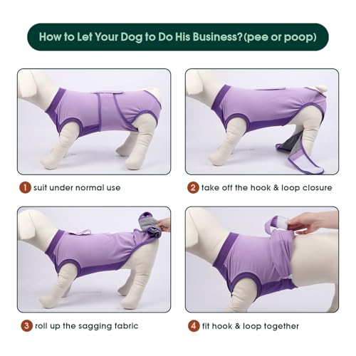 Dog Recovery Suit (Purple / XX-Large)