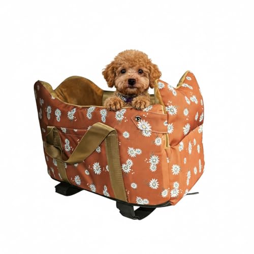 Dog Car Seat for Small Dogs 5 (Coffee Color)
