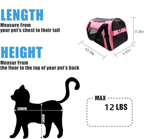Cat Carrier Soft (Medium-LightPink)