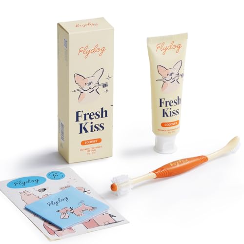 Fresh Kiss Dog Tooth Brushing Kit (Coconut Oil)