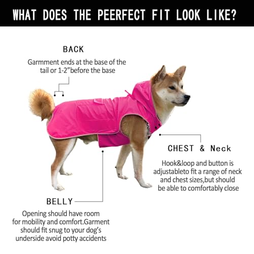 Non Stiff Fabric Dog Raincoat (3X-Large / Pink)