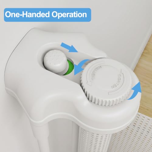 Retractable Baby Gate (White / 33x165 Inch)
