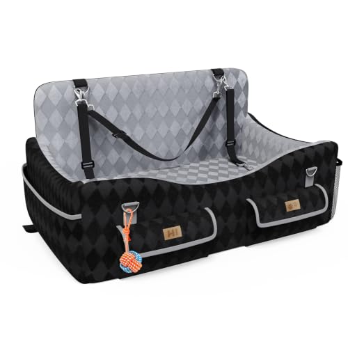 Dog Car Seat for Medium (Black/Grey / Large)