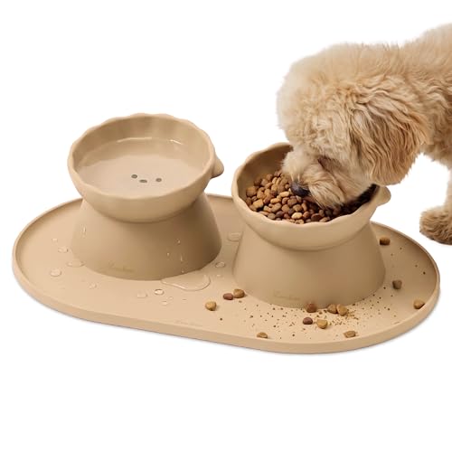 Dog Food Mat Made of Premium Food (Brown)