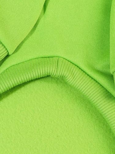 Basic Dog Hoodie Sweatshirt Puppy Sweater Warm Cat Costumes Pet Clothes for Chihuahua Puppy Kitten Small Medium Dogs Green Medium (Medium / Green)