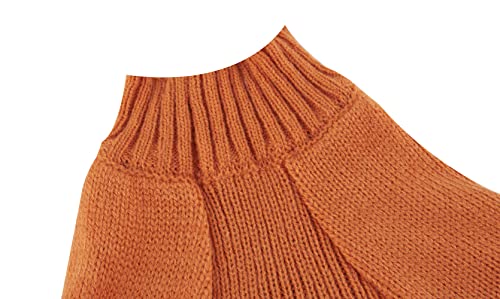 Orange Black Plaid Fashion Pet Halloween Costume Clothes Pumpkin Dog Sweater for Dogs (Large / Orange Black Plaid)