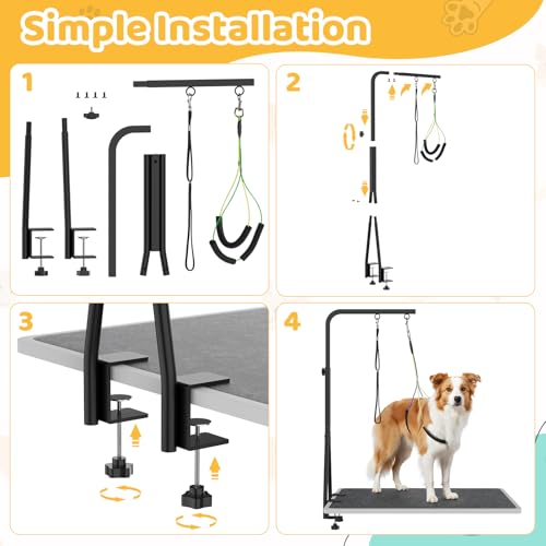 42" H Adjustable Height Dog Grooming Arm with double Clamp (42" Height)