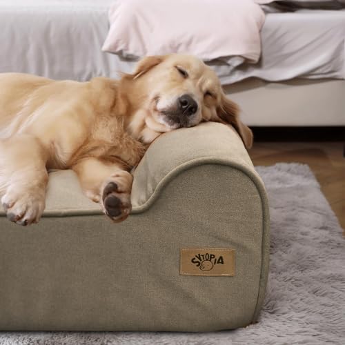 XXL 35D Memory Foam Dog Bed for Extra Large Dogs (XX-Large / Brown)