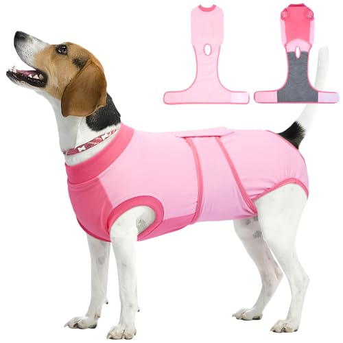 Dog Recovery Suit (Angel Pink / Medium)