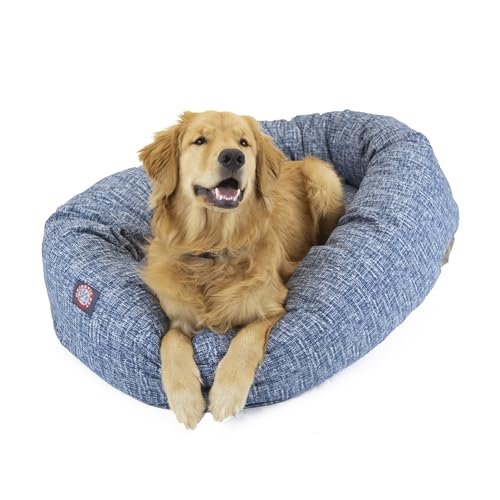 Bagel Calming Dog Bed (Palette Heathered Navy Blue)
