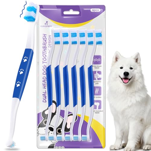 Dog Toothbrush (Blue / 1 Count (Pack of 6))