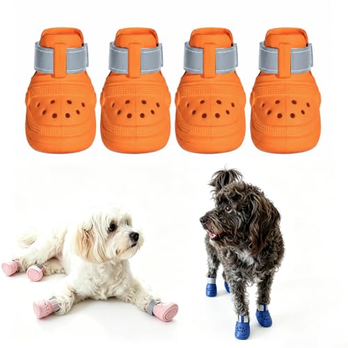 Breathable Dog Shoes Non (Orange / Large)