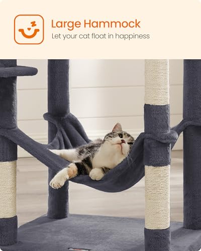 Cat Tree 73.2 (73.2 Inches / Smoky Gray)