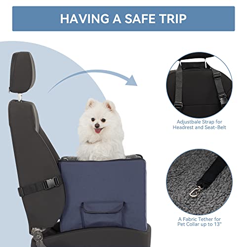Dog Car Seat for Small Dog (Dark Blue / S)